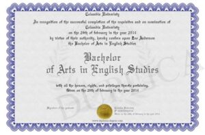 bachelor of arts in english