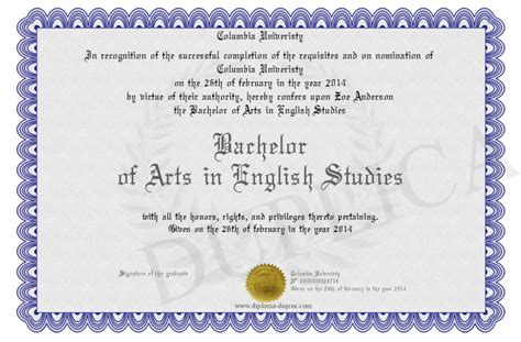 bachelor of arts in english